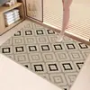 Novo produto transfronteiriço: Tapete de banheiro jacquard de veludo de algodão macio de secagem rápida, capacho antiderrapante para box de chuveiro e entrada de casa
