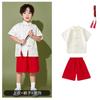 Traje de Actuación Hanfu para Niños Traje Tang para Niños Falda Cara de Caballo Traje de Estilo Chino para Niñas Traje de Actuación de Verano