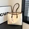 Bolso de Mano Transfronterizo de Gran Capacidad para Mujer 2025 Nuevo Estilo Coreano Versátil Bolso Tote para el Trabajo Bolso de Hombro de Moda