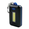 Mini Llavero Luz Digital LED Mosquetón Luz de Trabajo Mini Portátil Iluminación Cob Linterna Pequeña Linterna 3AAA