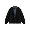 Yidao Vintage 2026 Primavera Novo Design de Nicho Retro Americano Moletom Cardigan Patchwork Listrado Falso de Duas Peças