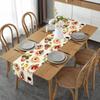 Nuevo Patrón de Pastel de Café Bandera de Mesa Impresión Transfronteriza Mantel de Tela para el Hogar Almohadilla Decoración de Mesa de Comedor Sala de Estar Bandera de Mesa