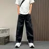 Outono 2026 Novos Calças Casuais Masculinas Estilo Americano Marca da Moda Calças Foice Soltas Retas Simples Moda Versátil Calças Longas