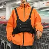 Bolsa tipo chaleco moderna estilo Hong Kong, fresca, con capacidad para botellas de agua, ropa de trabajo funcional con múltiples bolsillos para almacenamiento, adecuada para senderismo, camping y correr