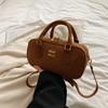 Bolsa Pequena Fosca Retrô Outono e Inverno para Mulheres 2026 Nova Tendência Versátil Bolsa Transversal Super Popular Bolsa de Mão Bolsa Bowling