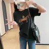 Camiseta Térmica de Manga Curta com Gola Redonda para Mulheres Zedaijiayi Antienvelhecimento Reparadora Color Block Bordado de Cavalinho Lã Australiana Espessa Novo Modelo 2026