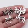 30x42mm 5,7g Prata Antiga Liga de DIY Acessórios de Joias Série de Natal Pingente de Alce