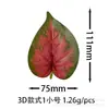 Hoja de Palma Roja Pequeña Plantas Verdes Artificiales Hojas Artificiales Accesorios DIY Boda Decoración del Hogar Hojas de Cinta de Ratán