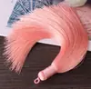 16cm de Alto Gama Flecos de Borla Puramente Hechos a Mano Accesorios para Joyería DIY Nudo Chino Cinta de Seda Artificial Círculo Borla Venta al Por Mayor