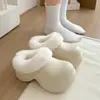 Pantuflas de Algodón con Soporte de Arco para Mujer 2025 Nuevo Otoño e Invierno Ropa de Exterior Pantuflas de Algodón Cálidas Impermeables de Suela Gruesa para Mujer