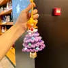 Presentes Criativos de Natal, Estrelas Coloridas de Lã Crochê à Mão, Enfeites Pequenos Decorativos para Árvore de Natal e Carro para Melhorar a Atmosfera