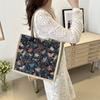 2024 Novo Estilo Simples Pequena Fresca Retrô Bolsa de Mão Casual Textura Bolsa para o Dia a Dia Bolsa de Mão para Aulas Bolsa Feminina