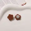 Parches Flor de Perla de Resina ZhenTu Estilo Maillard Accesorios para el Cabello DIY, Aretes, Pegamento de Crema, Accesorios Decorativos de Resina