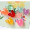 Ins dulce parche de cabeza de oso con brillo semitransparente diy accesorios de resina aretes horquilla material para funda de teléfono móvil al por mayor