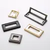 Nova Puxador Oculto para Gaveta Montado na Superfície Preto Puxador de Porta de Guarda-Roupa Dourado Tatami Puxador Plano Invisível
