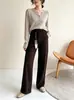 ¡Pantalones de pierna recta, corte ajustado! Versiones gemelas de jeans rectos de elasticidad cuádruple para mujer, con un diseño retro, adelgazante y fluido, y una silueta de pierna estrecha y amplia.