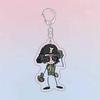 A quinta personalidade cabeça pequena engraçada fofa engraçada desenho animado mercenário prisioneiro chaveiro alto valor de cor bolsa pequeno pingente