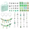 Promoção Quente da Amazon Pulseira de Cristal Azul Oceano Diy Conjunto Infantil Pulseira Vintage Joia Exquisita Caixa de Presente Presente