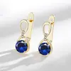 Transmisión en vivo aretes de cuatro garras con incrustaciones de circonita para mujer, de moda, versátiles, europeos y americanos, transfronterizos, Xiaohongshu, Douyin, envío directo
