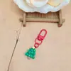 Llavero de casa de Navidad de dibujos animados, lindo regalo de Papá Noel, colgante para mochila, accesorio, regalo para mejores amigos