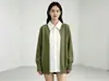Camisa de Retazos Simple Estilo Coreano Tejido de Punto Falso de Dos Piezas Otoño/Invierno 2026 Nuevo Diseño de Tendencia Cárdigan de Manga Larga