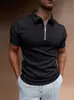 Camisa Polo Fashion de Botão Masculina Amazon Transfronteiriça Novo Estilo Europeu e Americano de Verão