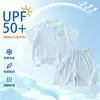 Conjunto de Roupa Esportiva de Verão Respirável de Secagem Rápida para Crianças de Meia-Idade e Mais Velhas - Top de Manga Curta com Mesh e Shorts - Proteção Solar UPF50+ - Sensação Gelada