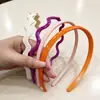 Diadema Ondulada para Mujer Estilo Nuevo para Lavado de Cara Diadema Alta en la Parte Superior del Cráneo Coloreada con Dientes Pinza para el Cabello Antideslizante Accesorio para el Cabello de Temperamento