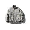 Northern Frontier Marca de Tendencia Estilo Americano Hombres Invierno 2025 Nuevo Render Chaqueta de Trabajo de Algodón Lavada para Hombre Abrigo de Algodón con Cuello Alto Chaqueta Acolchada de Algodón para Hombre