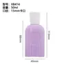 Botella de Perfume de Vidrio Flocado Personalizada 50ml Botella de Relleno de Perfume a Presión Botella de Perfume Transparente Botella Vacía con Spray de Presión