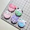 Accesorios para el cabello de perro con forma de galleta de dibujos animados, crema de gel, regalo, colgante casero hecho a mano, accesorios de resina