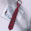 Corbata Uniforme sin Nudo para Hombre y Mujer Estilo JK/DK/Universitario Accesorios para Camisa Guapo Uniforme Escolar Japonés ins Rayas Tide