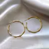Pendientes Circulares de Bambú Geométricos de Venta Caliente Europeos y Americanos, Simples y Versátiles, Pendientes de Moda y Elegantes, Lujo Accesible y Pendientes de Gama Alta para Mujeres