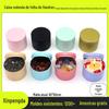Forma Redonda para Bolo Mousse com Fundo Elástico 65*50mm Lata de Folha de Flandres para Presente com Tema de Natal para Chocolate Doce