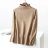 Camiseta Feminina de Manga Longa com Gola Alta Falsa de Veludo, Estilo Coreano, Nova para o Inverno de 2022, Slim-fit, Quente, Camisa Base Casual