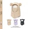 Chapéus e Cachecóis de Outono e Inverno para Meninos e Meninas, Chapéus Espessos à Prova de Vento com Proteção para Orelhas de Bebê, Chapéus Lei Feng Quentes