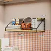 Estante de almacenamiento de pared para dormitorio, organizador de mesita de noche de pared sin taladro para estudiantes, solución de almacenamiento de pared para literas superiores