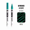 Caneta Marcadora à Base de Óleo Guangna Transfronteiriça à Prova d'Água Tubo de Agulha Ultra Fina Caneta de Pintura 0.7mm Caneta Metálica para Retoque de Pneu de Carro