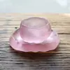 Conjunto de Chá Shangshen Xícara de Chá Rosa Copo de Vidro Artesanal Estilo Japonês Copo Mestre Primeira Neve Pires de Chá Copo de Degustação Copo de Chá Kung Fu