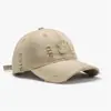 Gorra de Béisbol Suave Lavada para Hombre con Bordado de Parche de Letra para Actividades al Aire Libre, Gorra Versátil Unisex con Protección Solar