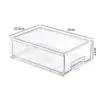 Caixa de Armazenamento Transparente para Cosméticos de Mesa Papelaria Joias Caixa de Armazenamento para Banheiro Tipo Gaveta Organizador de Plástico Multicamadas