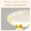 [Wow] Lámpara de Techo de Resina Estilo Crema Cálida Bola Colgante Creativa de Corona Lámpara de Protección Ocular para Habitación Infantil