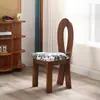 Silla de Comedor Vintage de Madera Maciza Estilo Francés, Silla con Respaldo para Uso Doméstico, Silla Nórdica, Silla con Respaldo de Diseñador Mid-Century, Silla de Tocador Minimalista, Clave