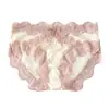 Nova Calça de Coração Feminino de Primavera Batendo Mel~ Linda Calça de Bumbum Sexy Renda Cruzada Cetim Respirável Estilo Cintura Baixa Feminino