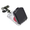 Brújula de Enseñanza para Exteriores Plegable Tipo Almeja Escala de Mapa Magnética Ajustable Excéntrica Aguja Norte Luminosa Luz LED