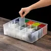 Caja de Almacenamiento para Tazas Bainabang Caja para Sala de Té Taza de Té Taza de Café Juego de Té Caja de Almacenamiento Transparente Juego de Té a Prueba de Polvo