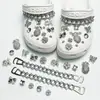 Amuletos para Zapatos Croc, Accesorios para Mujer, Clips para Zapatos DIY, Decoraciones 3D con Pedrería, Clips Desmontables, Estilo de Moda de Influencers