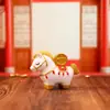 Figura de Bobblehead Criativa Estilo Chinês Deus da Riqueza Decoração de Mesa de Escritório Presente de Ano Novo Presente de Inauguração