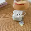 Funda Protectora de Auriculares Dibujo Animado Estrella Manzana Koala para Airpods 4ª Generación Adecuada para Apple Airpods Pro 3