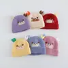 Gorro de punto ins lindo de cangrejo para niños, gorro 3D de cangrejo pequeño con bordes enrollados, versátil para niños y niñas, perfecto para salidas de otoño e invierno